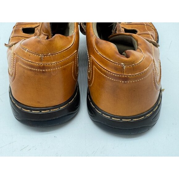 Stacy Adams Men's Light Weight Leather Sandals Summer Size 12M Brown Casual - Picture 9 of 12